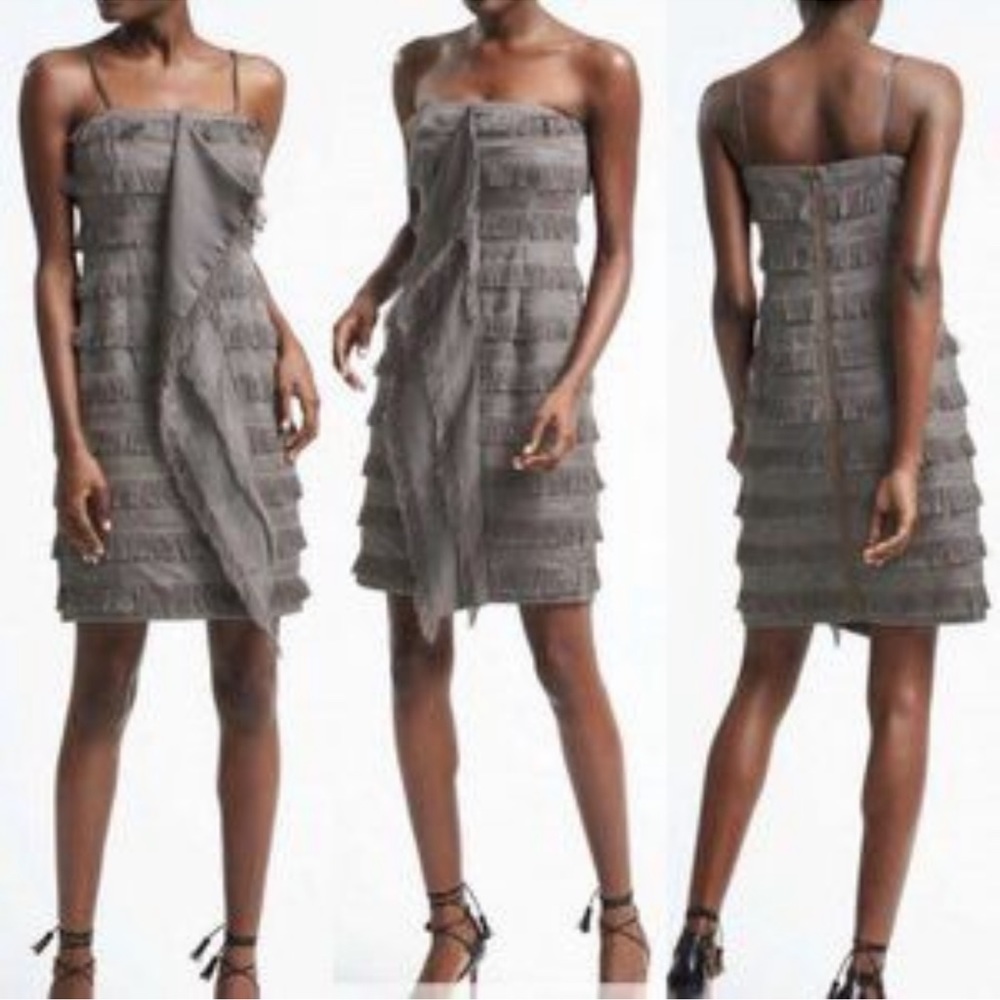 Banana Republic Heritage Fringe Strapless Dress  Size: 16 New NWT